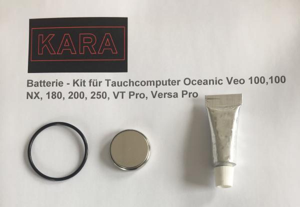 Batterie 180 Kit  für TC Oceanic Veo 100,100 NX VT Pro Versa Pro 250 200 